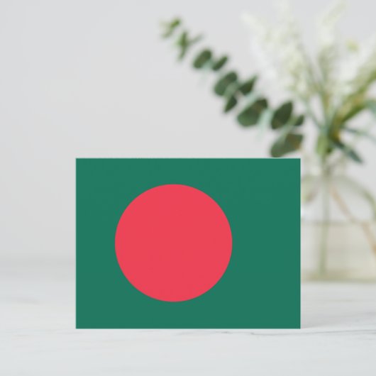 Patriotic Bangladesh Flag Briefkaart (Staand voorkant)