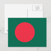 Patriotic Bangladesh Flag Briefkaart (Voorkant / Achterkant)