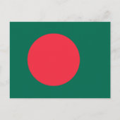 Patriotic Bangladesh Flag Briefkaart (Voorkant)