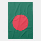 Patriotic Bangladesh Flag Kitchen Towel Theedoek (Verticaal)