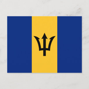Patriotic Barbados Flag Briefkaart