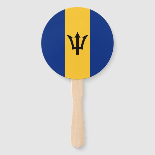 Patriotic Barbados Flag Handwaaier (Voorkant)