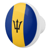 Patriotic Barbados Flag Keramische Knop (Rechts)