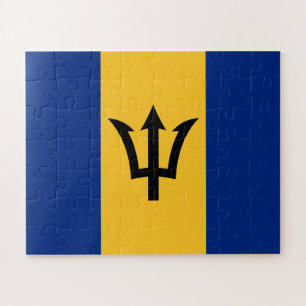 Patriotic Barbados Flag Legpuzzel