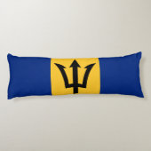 Patriotic Barbados Flag Lichaamskussen (Achterkant)
