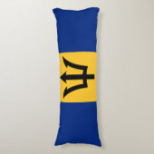 Patriotic Barbados Flag Lichaamskussen (Voorkant Verticaal)