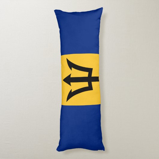 Patriotic Barbados Flag Lichaamskussen (Achterkant (Verticaal))
