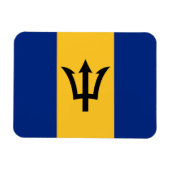 Patriotic Barbados Flag Magneet (Horizontaal)