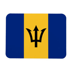 Patriotic Barbados Flag Magneet