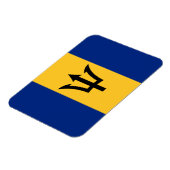 Patriotic Barbados Flag Magneet (Linkerzijde)