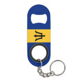 Patriotic Barbados Flag Mini Flessenopener (Achterkant)