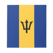 Patriotic Barbados Flag Notitieblok (Voorkant)