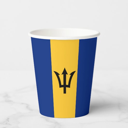 Patriotic Barbados Flag Papieren Bekers (Achterkant)