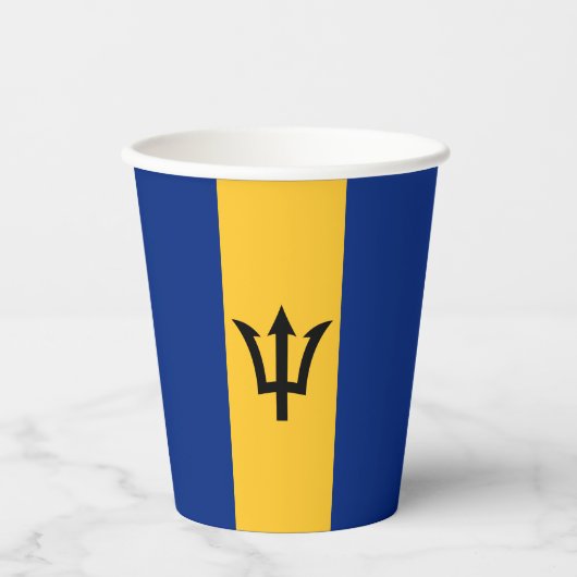 Patriotic Barbados Flag Papieren Bekers (Voorkant)