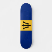 Patriotic Barbados Flag Persoonlijk Skateboard (Voorkant)
