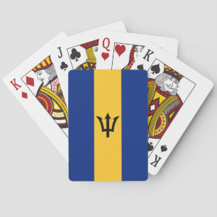 Patriotic Barbados Flag Pokerkaarten