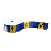 Patriotic Barbados Flag Satijnen Lint (Spoel)