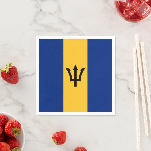 Patriotic Barbados Flag Servet (Insitu)