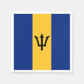 Patriotic Barbados Flag Servet (Voorkant)