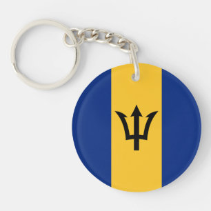 Patriotic Barbados Flag Sleutelhanger