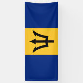 Patriotic Barbados Flag Spandoek (Verticaal)