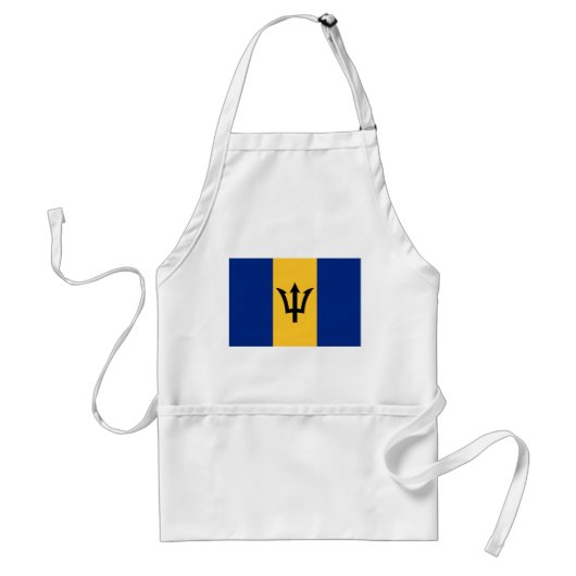 Patriotic Barbados Flag Standaard Schort (Voorkant)
