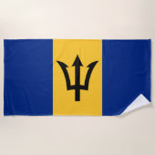 Patriotic Barbados Flag Strandlaken (Voorkant)