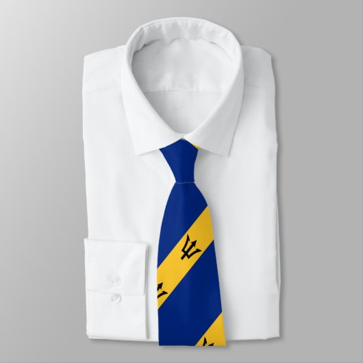 Patriotic Barbados Flag Stropdas (Gebonden)
