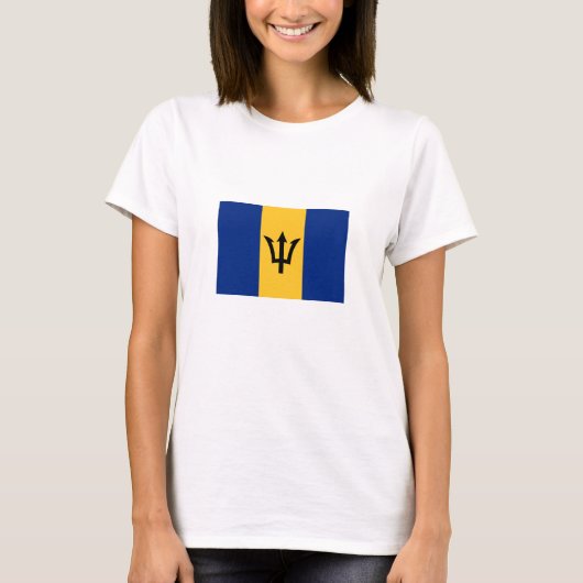 Patriotic Barbados Flag T-shirt (Voorkant)