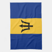 Patriotic Barbados Flag Theedoek (Verticaal)
