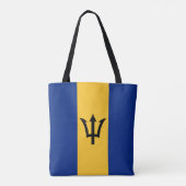Patriotic Barbados Flag Tote Bag (Achterkant)