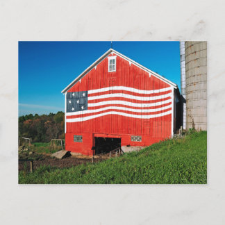 Patriotic Barn Briefkaart