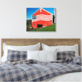 Patriotic Barn Canvas Afdruk (Insitu (Slaapkamer))