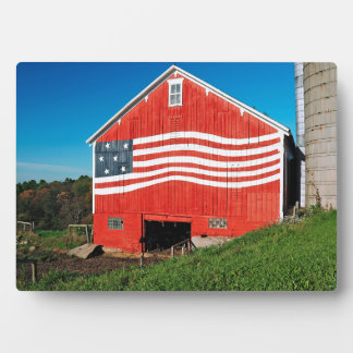 Patriotic Barn Fotoplaat