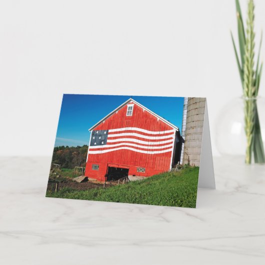 Patriotic Barn Kaart (Voorkant)