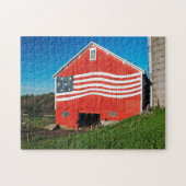 Patriotic Barn Legpuzzel (Horizontaal)