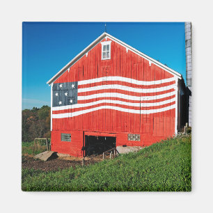 Patriotic Barn Magneet