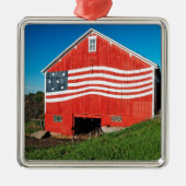 Patriotic Barn Metalen Ornament (Voorkant)