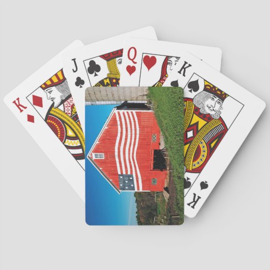 Patriotic Barn Pokerkaarten (Achterkant)