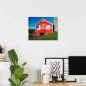 Patriotic Barn Poster (Thuiskantoor)