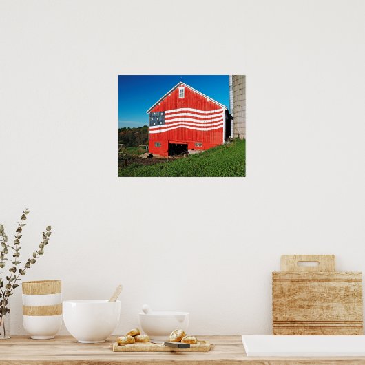 Patriotic Barn Poster (Keuken)
