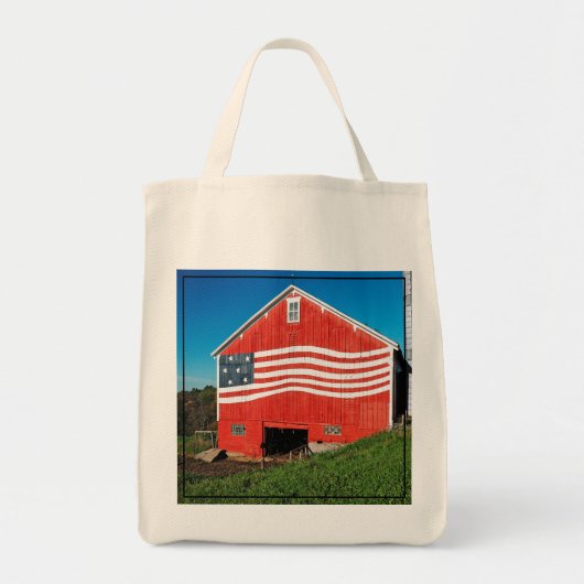 Patriotic Barn Tote Bag (Voorkant)