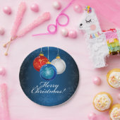 Patriotic Bauble kerst Papieren Bordje (Feest)