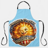 Patriotic BBQ apron Schort (Voorkant)
