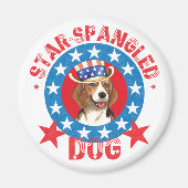 Patriotic Beagle Magneet (Voorkant)