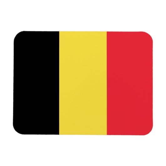 Patriotic Belgian Flag Magneet (Horizontaal)