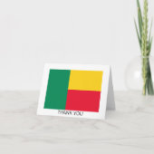 Patriotic Benin Flag Bedankkaart (Voorkant)