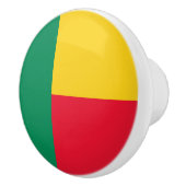 Patriotic Benin Flag Keramische Knop (Rechts)