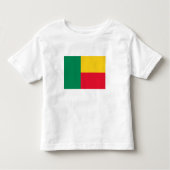 Patriotic Benin Flag Kinder Shirts (Voorkant)