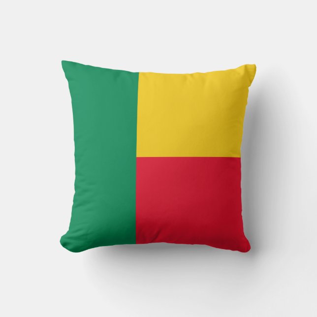Patriotic Benin Flag Kussen (Voorkant)